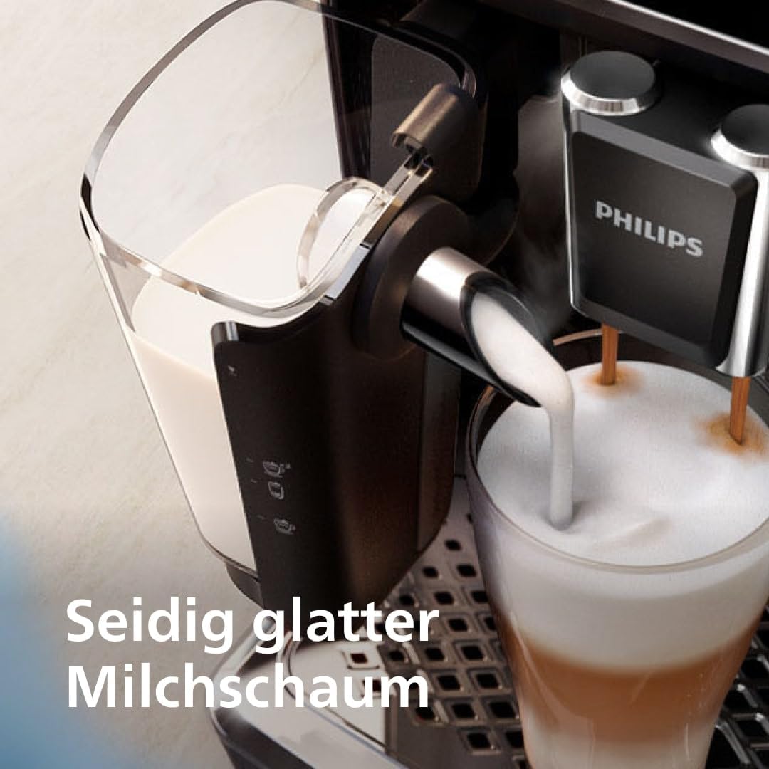 5400 Series EP5441/50 Kaffeevollautomat, 12 Kaffeespezialitäten, LatteGo Milchsystem, Touchdisplay, anpassbare Kaffeeeinstellungen, schwarz