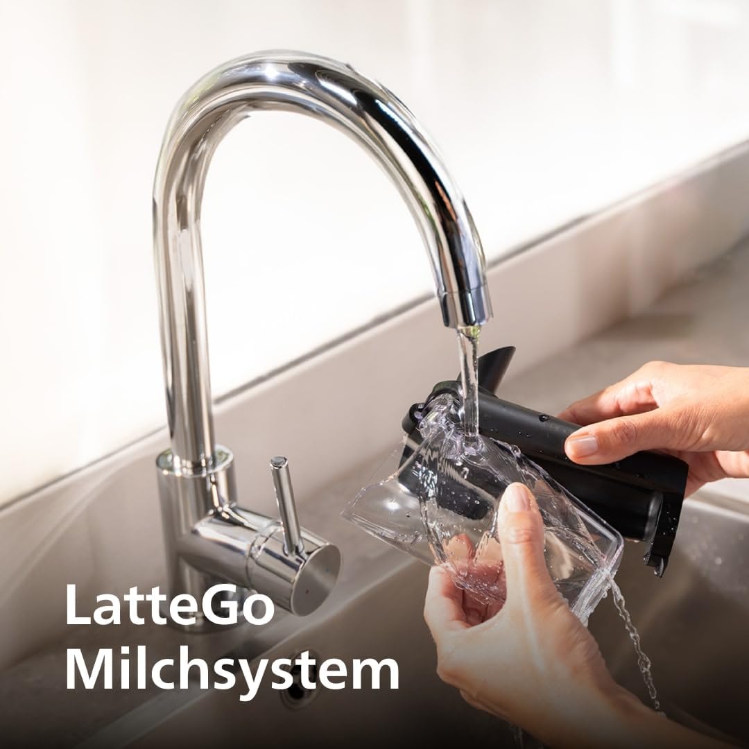 5400 Series EP5441/50 Kaffeevollautomat, 12 Kaffeespezialitäten, LatteGo Milchsystem, Touchdisplay, anpassbare Kaffeeeinstellungen, schwarz